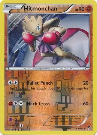 Furious Fists Hitmonchan #48/111 reverse holo